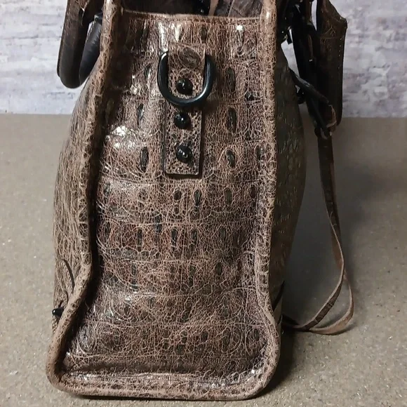 Rebecca Minkoff Croc Embossed Satchel - Picture 8 of 14